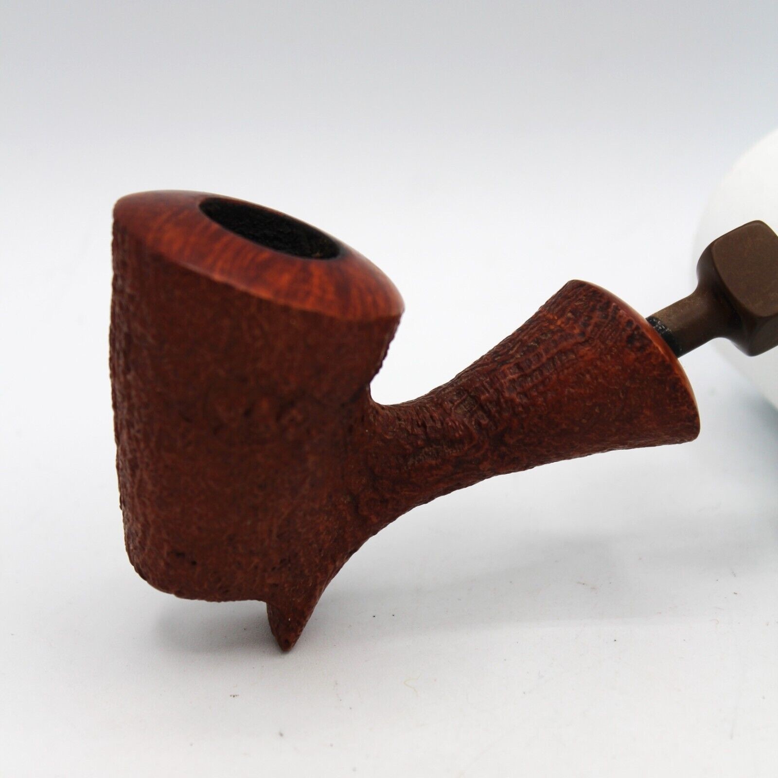 Vintage Knute of Denmark Rusticated Tobacco Pipe Smoked Estate Freehand
