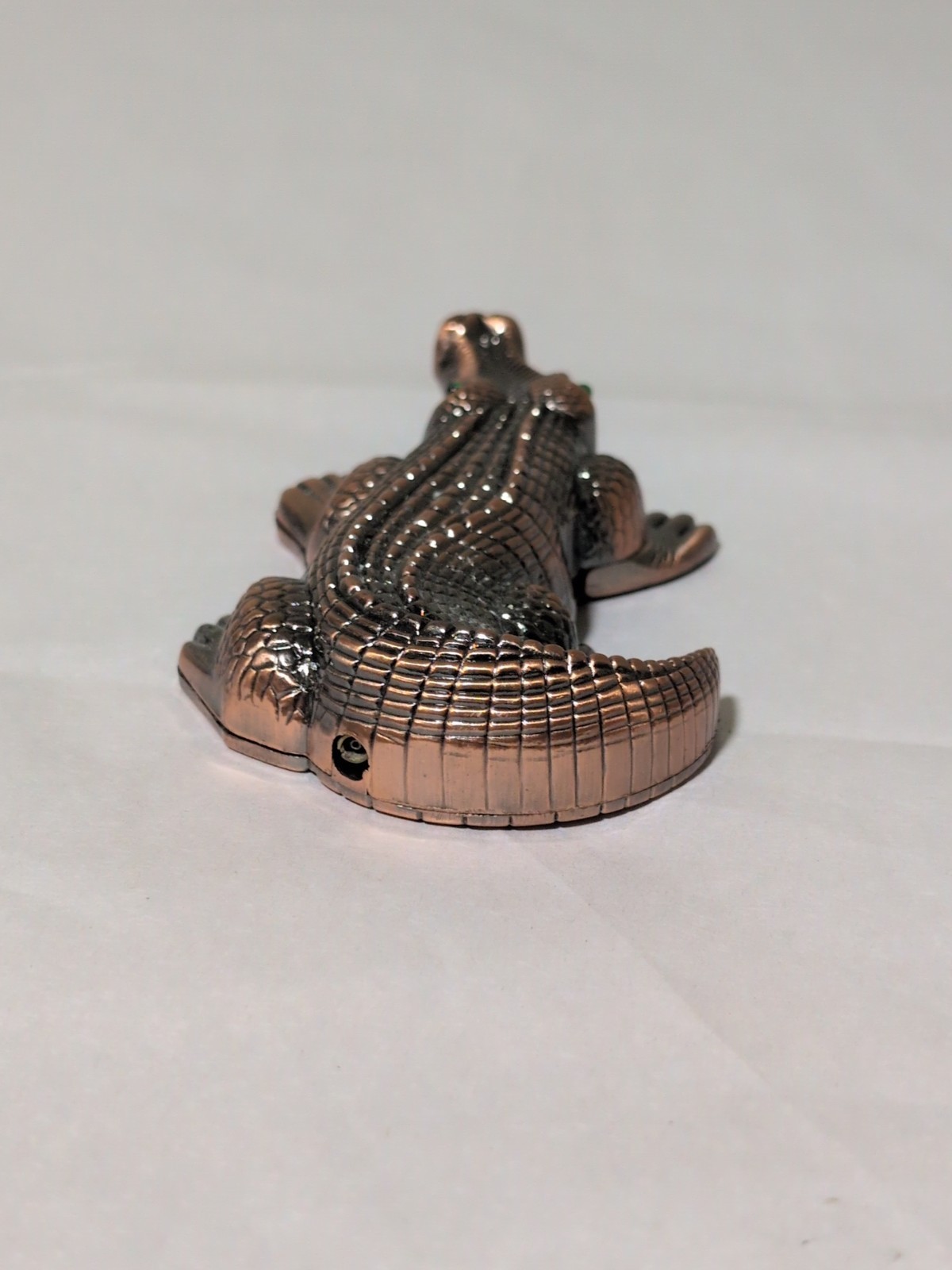 Alligator W/ Green Eyes butane Lighter Tabletop Novelty.