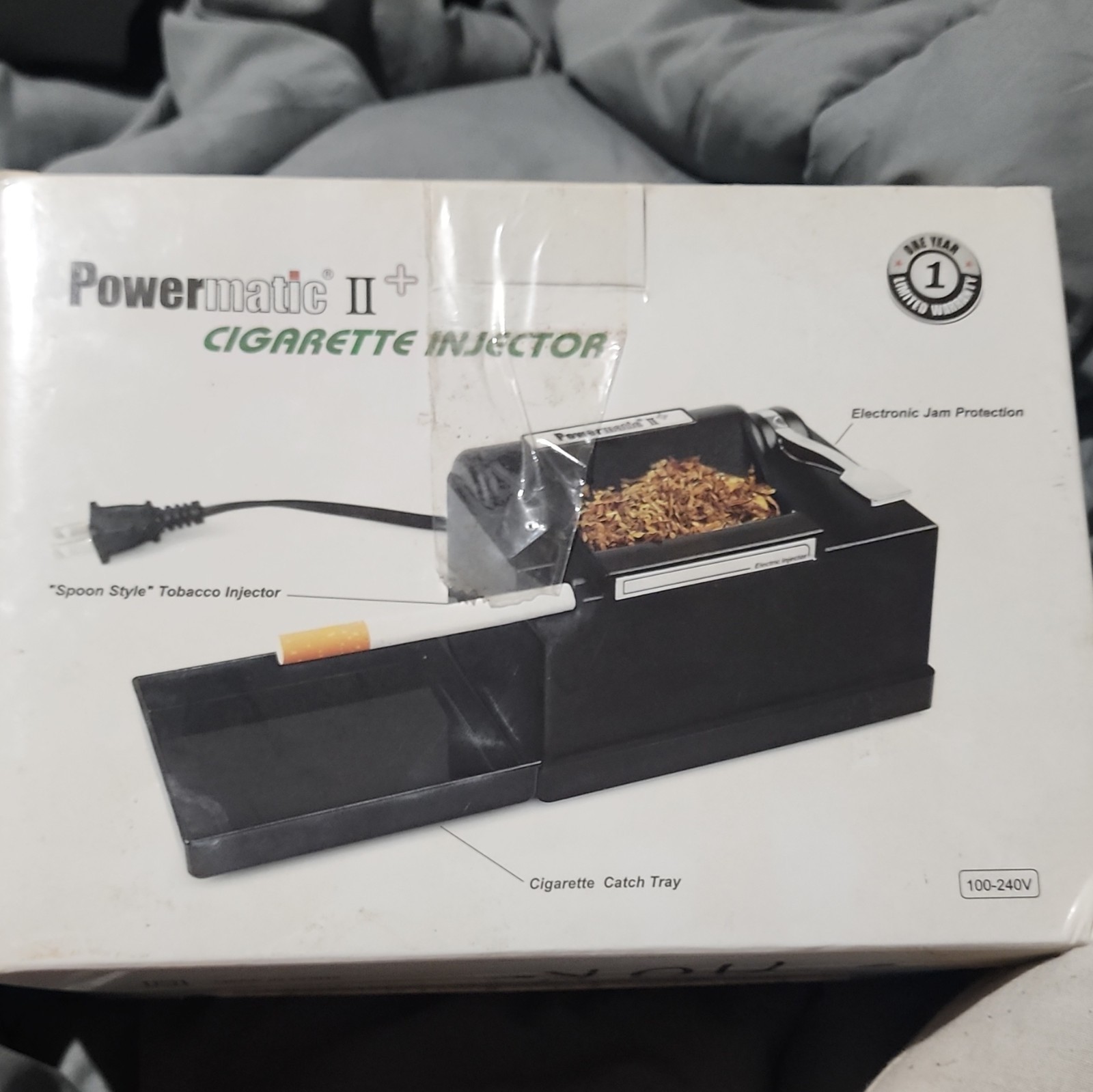 Powermatic II+ Automatic Cigarette Injector Machine w/ Quick Start Manual
