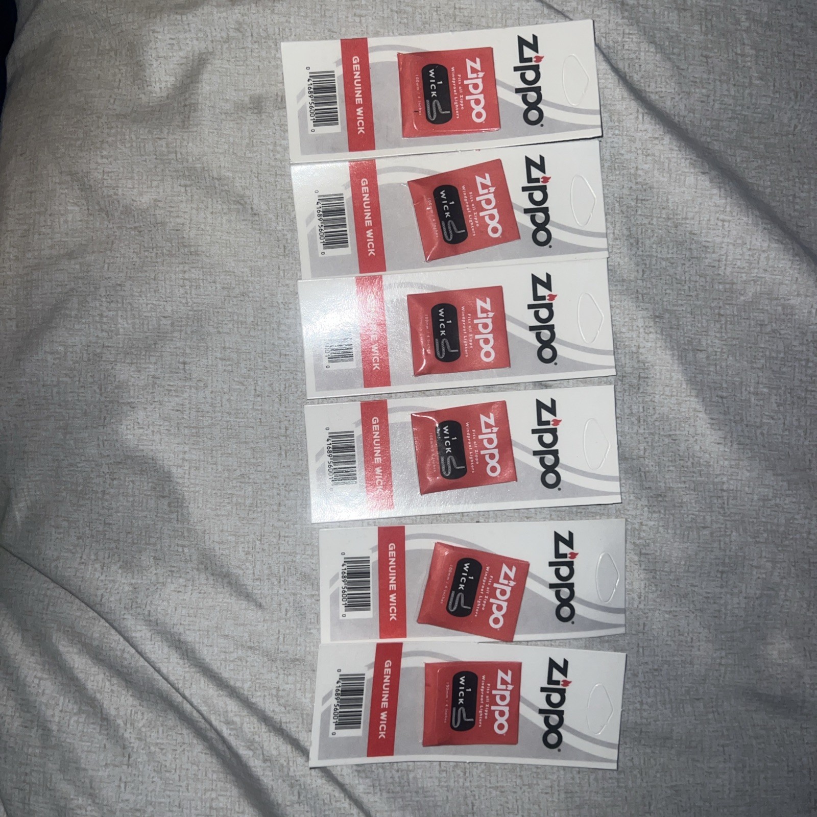 Lot Of 5 Zippo Genuine Replacement Wicks Packaged Individually