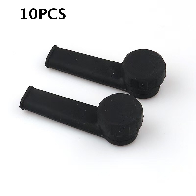 Pack of 10 Black Portable Hand Held Silicone Cigarettes 3.5”with Bowls And Caps