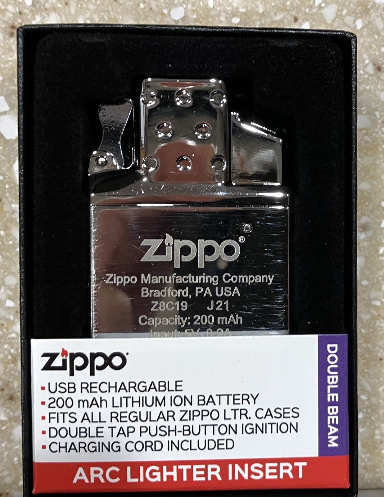 Genuine Zippo Arc Lighter Insert New in Box