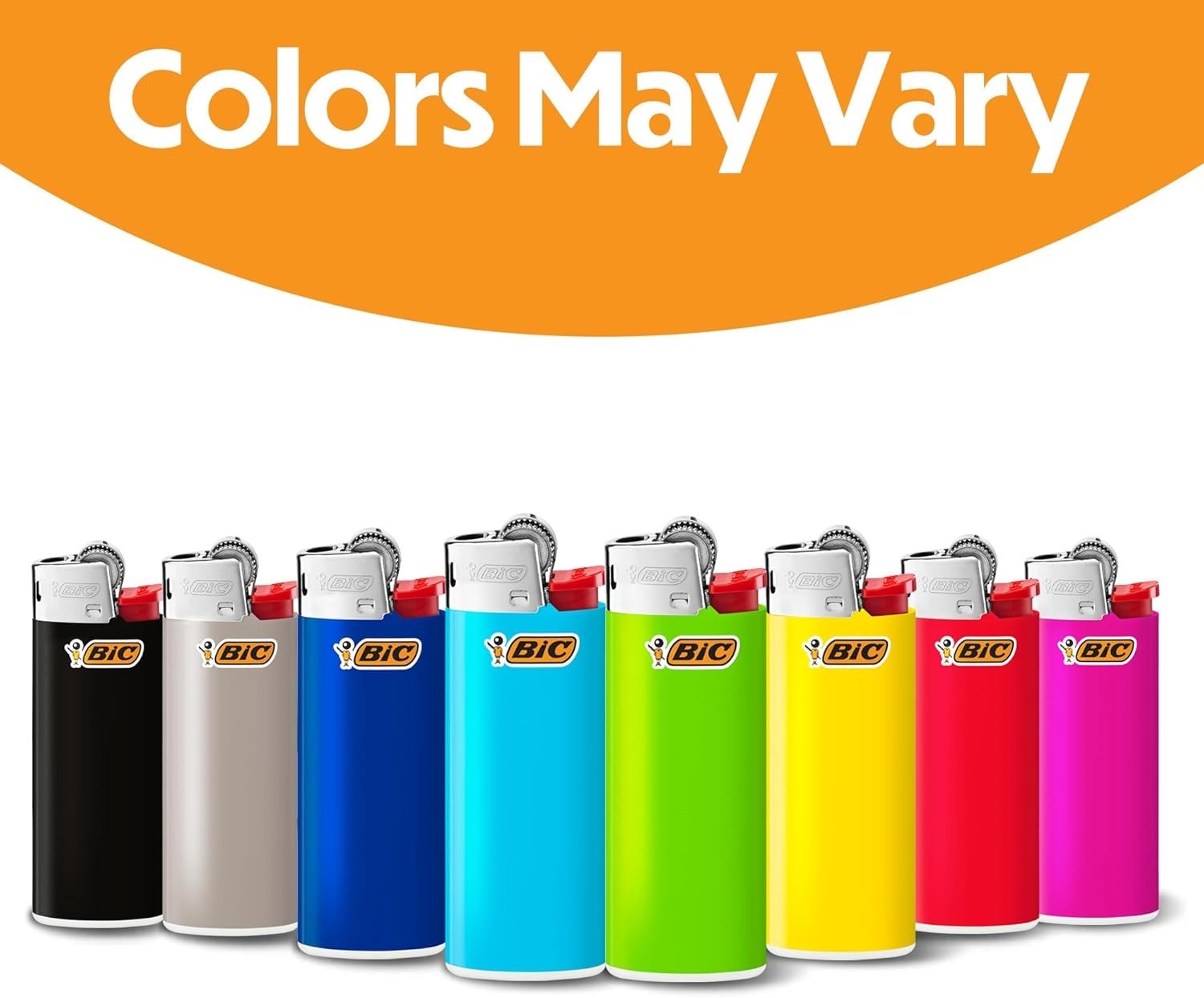 BIC Mini Pocket Lighters, Fashion Assorted Colors, 10-Pack of Lighters