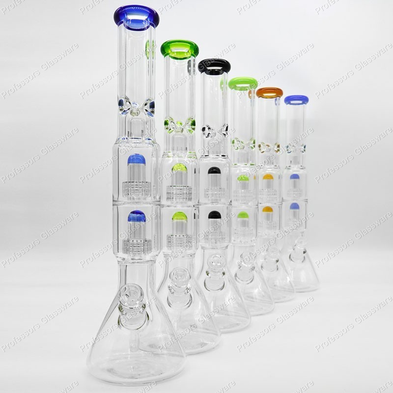 19″ UFO Matrix Perc Bong – Triple Percolators, Glass Water Pipe, Smooth Hits
