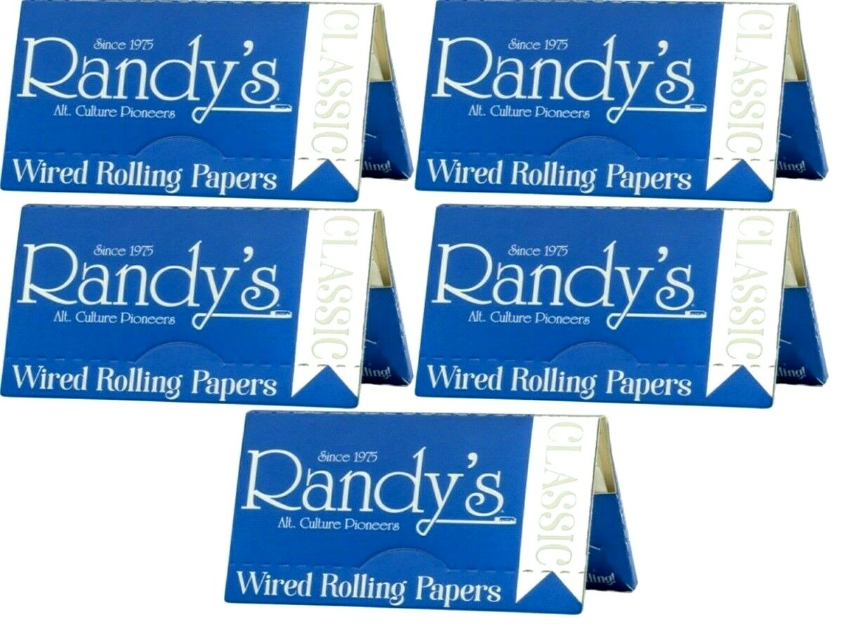 5x Randy’s Wired Rolling Papers Classic w/New Packaging *FREE USA Shipping*!
