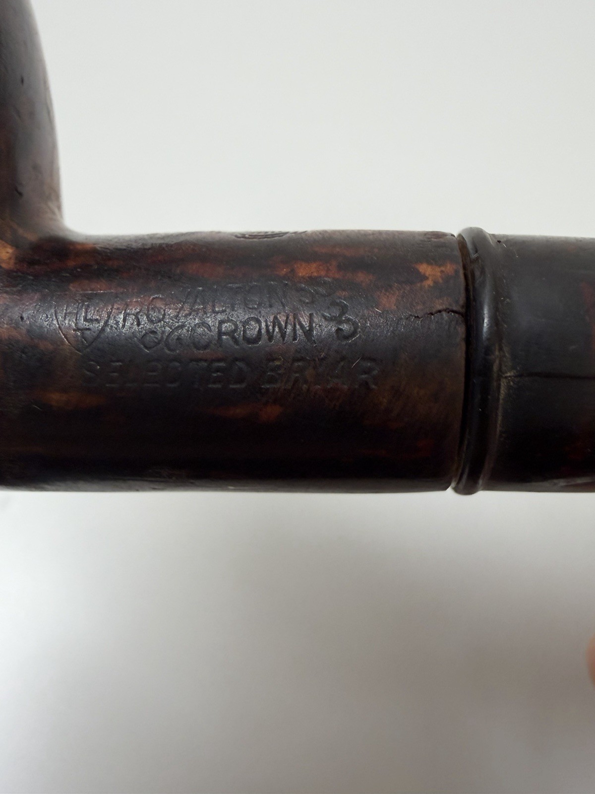 Vintage Hilson Crown 3 Selected Briar Tobacco Smoking Pipe Estate Belgium
