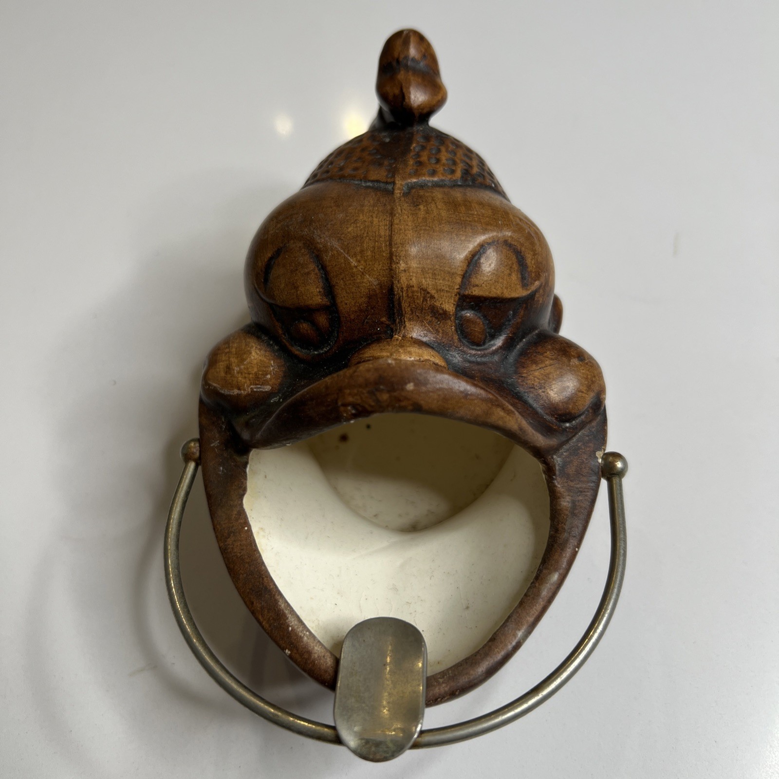 Treasure Craft Tribal Woman Wide Big Mouth Ashtray Vintage B4