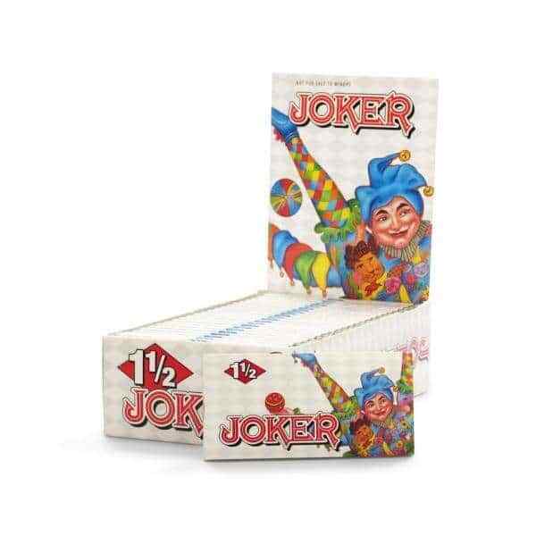 Joker Rolling Paper 1 1/2 Cigarette Papers 1.5 Original Full Box of 24 Booklets