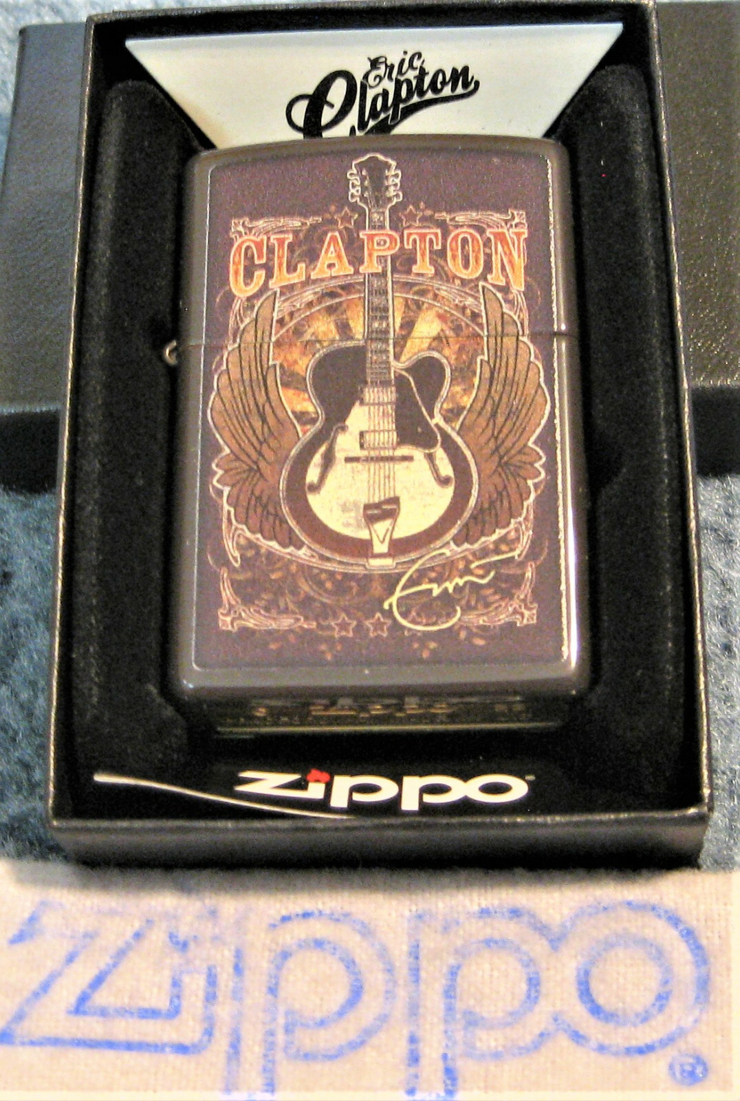 ZIPPO MUSIC Lighter ERIC CLAPTON 48196 GUITARIST English Rock SEALED New in Box