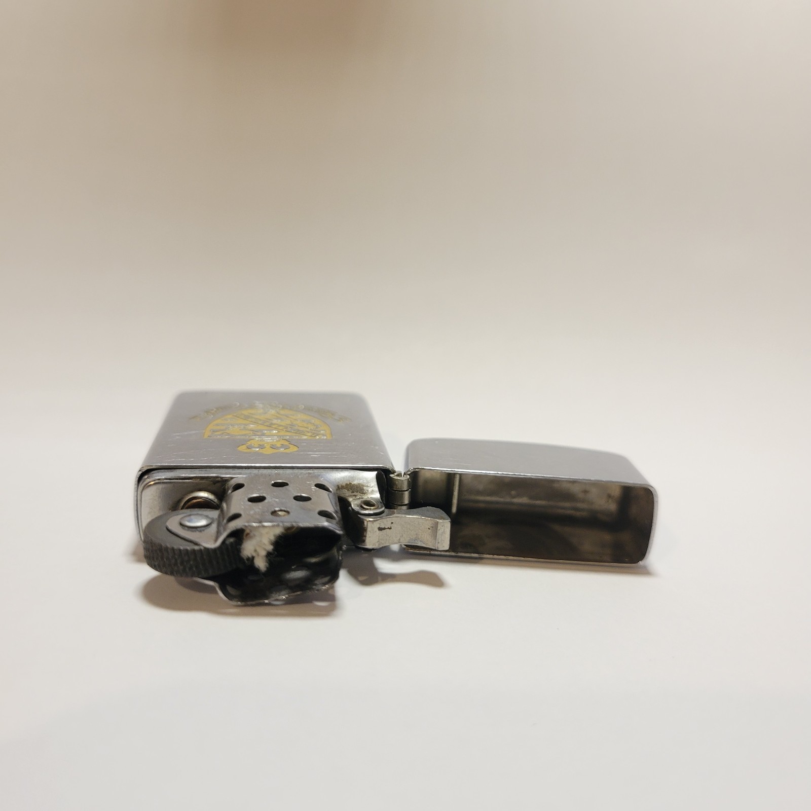 Memorial Advertising Vintage Zippo, Slim, Augusta College, 1972, *READ*