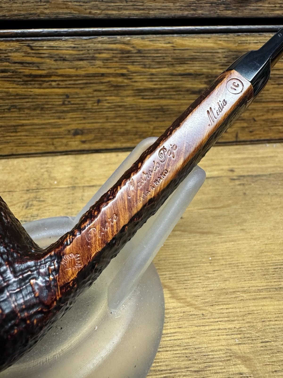 Mastro De Paja Two Sun 1C Media Oval Shank Dublin Superb Italian Estate Pipe