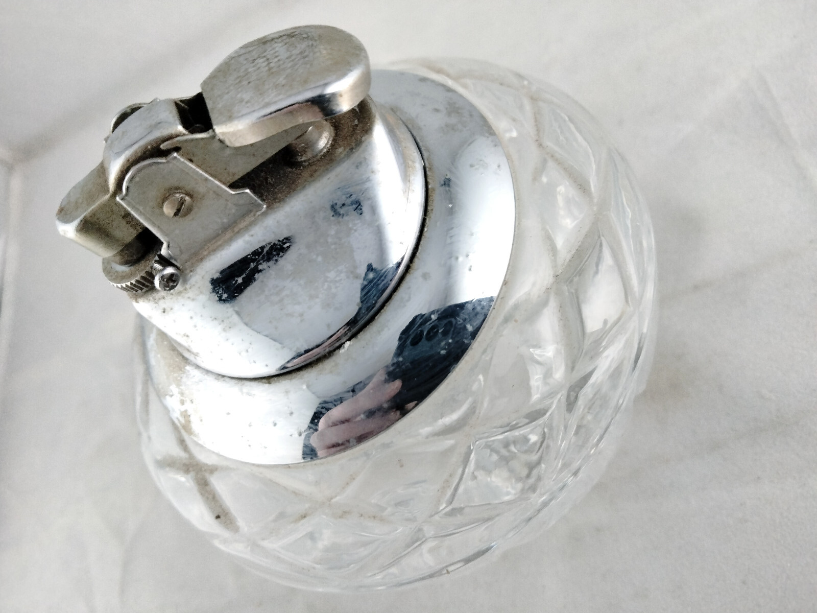 Princess House Highlighter Crystal Glass Table Lighter 4.5” X 3” Desktop Lighter