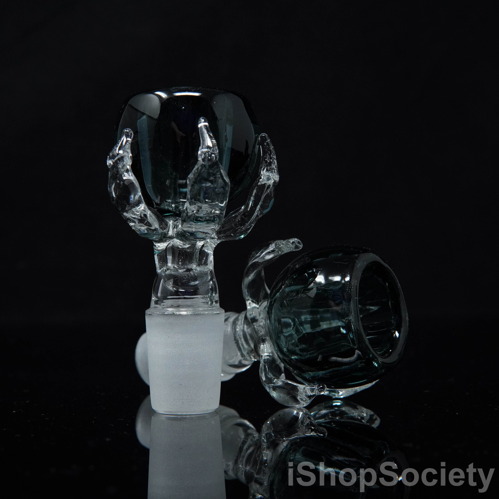 3″ Dragon Claw Slide Bowl 18mm Water Pipe Hookah Head Piece Thick Glass Bowl BK