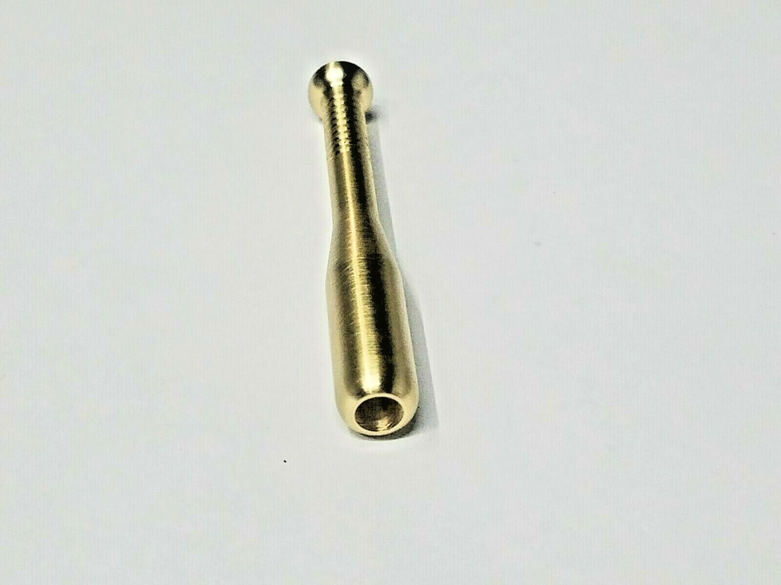TWO SOLID BRASS ONE HITTER PIPES* BASEBALL BAT / TRUMPET COMBO *USA MADE 2-1/2″