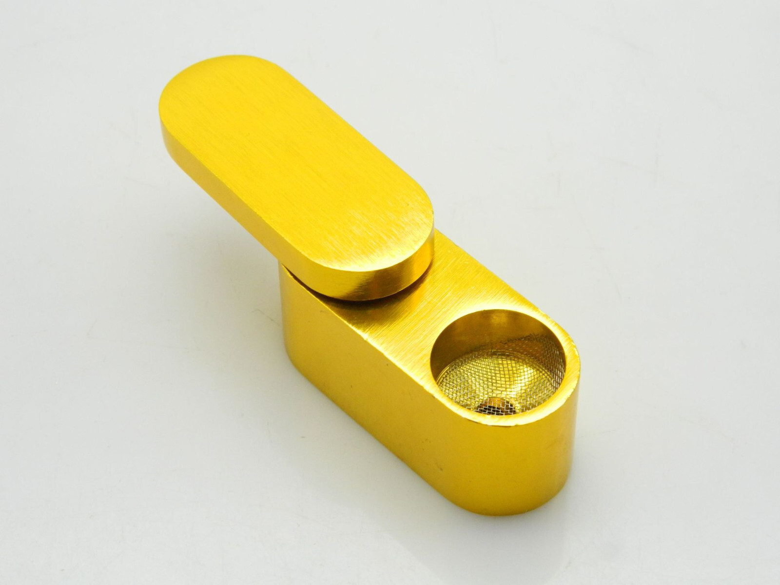 Swivel Tobacco Smoking Pipe w/ Stash Storage Cylinder Chamber Metal w/ Lid Bowl