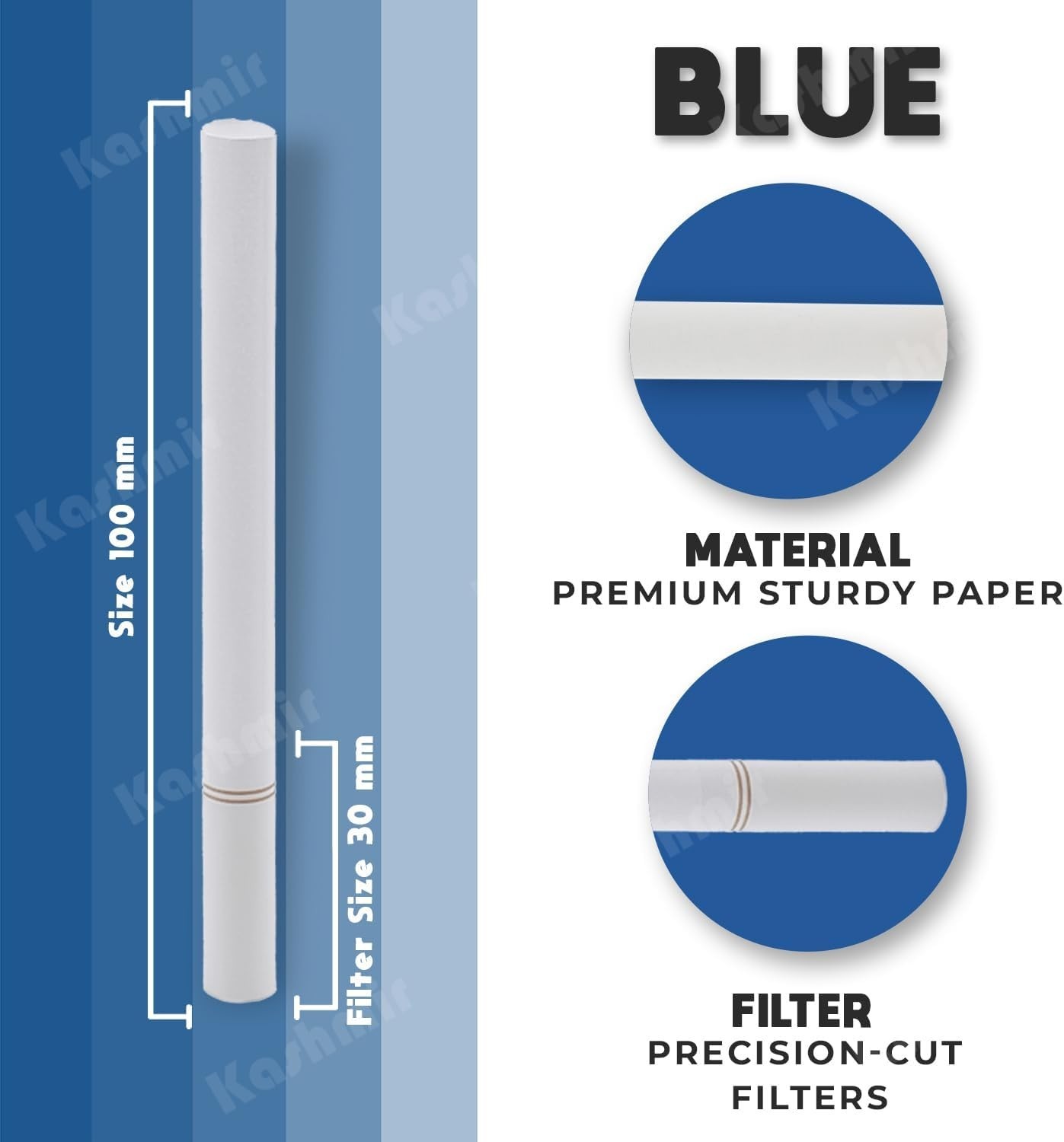 Roxwell 100mm Cigarette Tubes – Smooth Draw and Clean Burn, 2000 Tubes