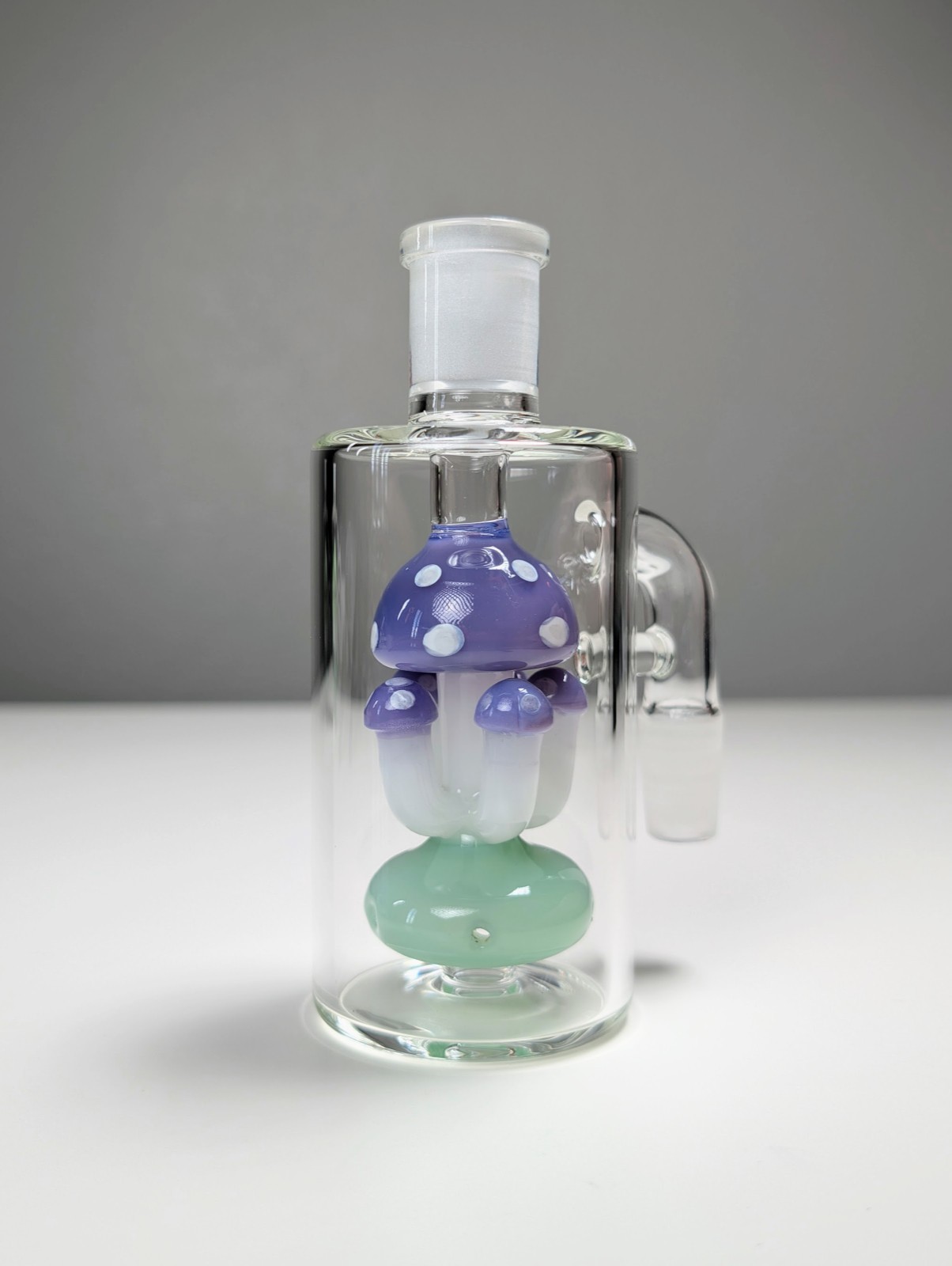 14mm 90° Purple Mushroom Premium Quality Ash Catcher Tobacco Water Pipe Bong