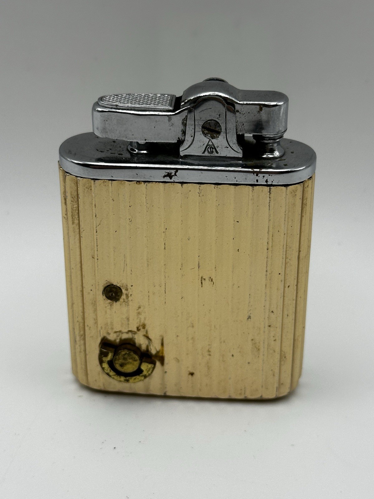 MUSIC BOX DOES NOT WORK Vintage Opera Wind-Up Musical Lighter Gold tone Japan