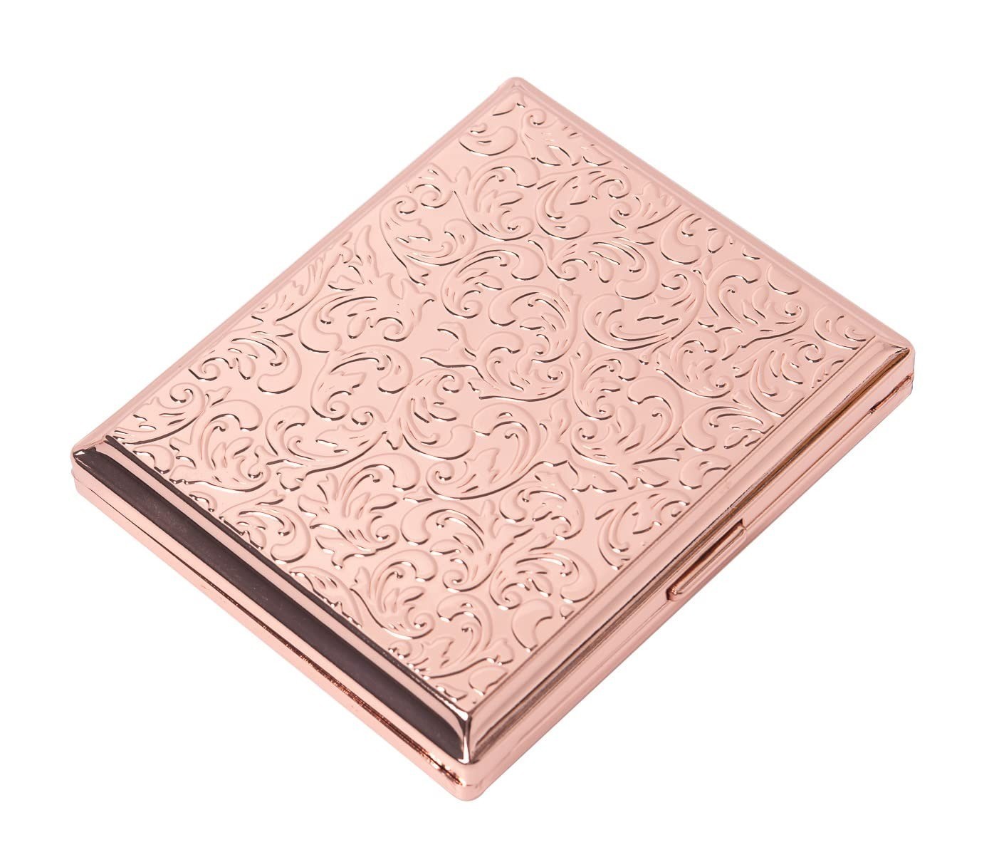 Vintage Slim Metal Cigarette Case – HAPUTDY Bronze Holder for 12 Cigarettes