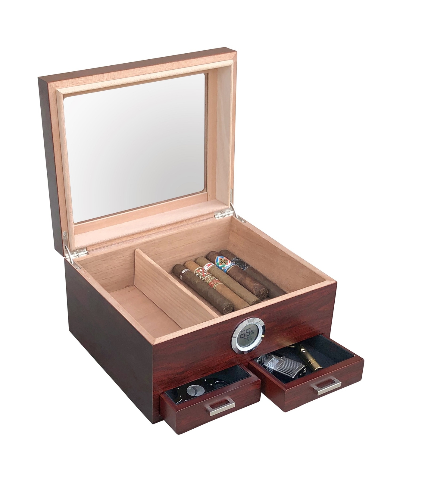 Prestige Import Group THE Chalet Glasstop w/ Drawer Storage (FAST FREE SHIPPING)