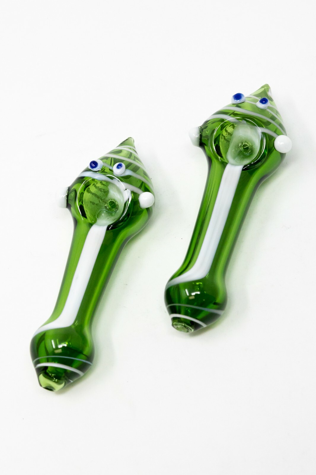 4″ Collectible Googly Eyes Green TOBACCO Glass Handmade Smoking Pipe – Fast Ship