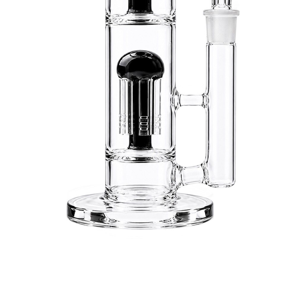 16” Perc Glass Bong Heavy Percolate Bongs Smoking Hookah Water Pipe 18mm Bowl