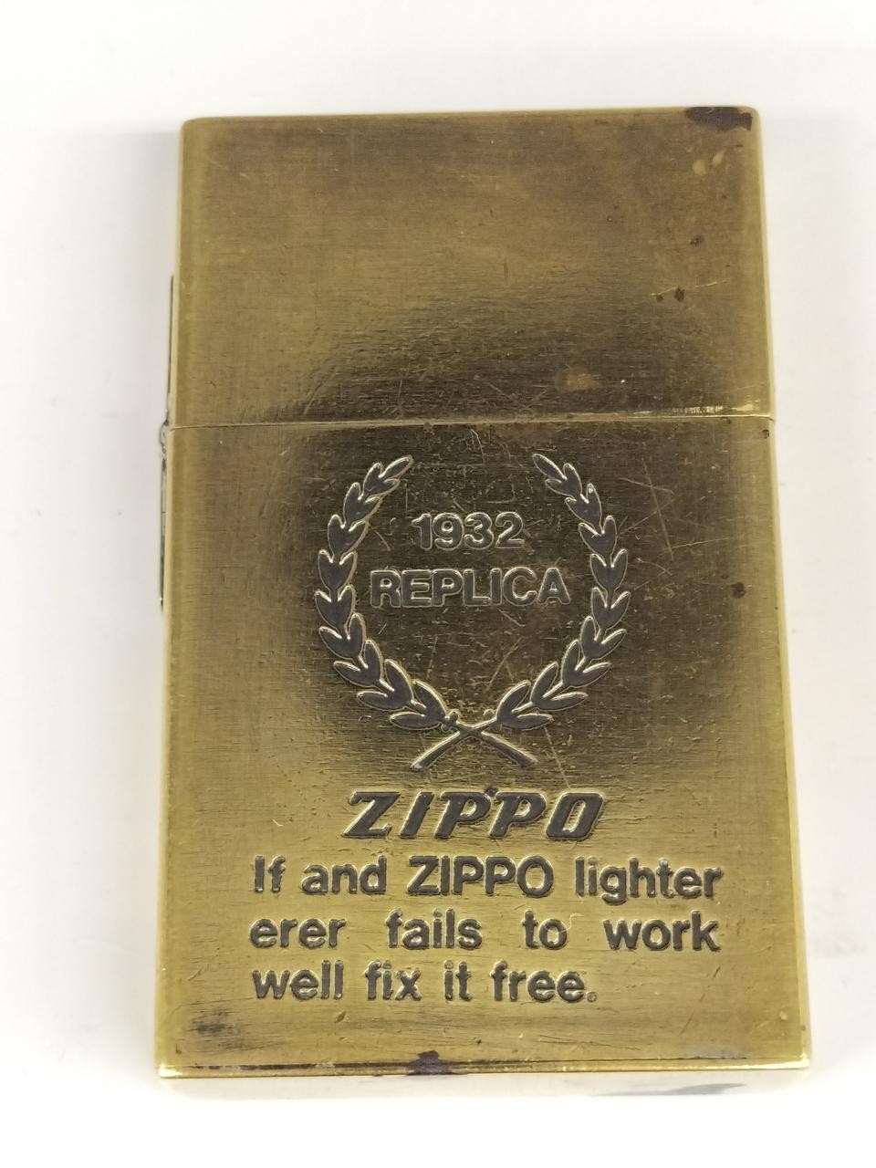 Zippo Original 1932 Replica PAT PENDING Outside Hinge Oil Lighter