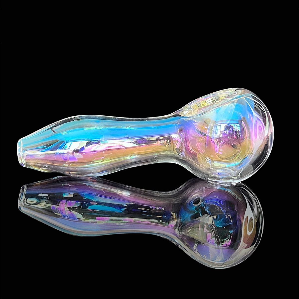 4” Colorful Tobacco Pipe Electroplate Glass Pipe Bowl Collectible Handmade Pipe