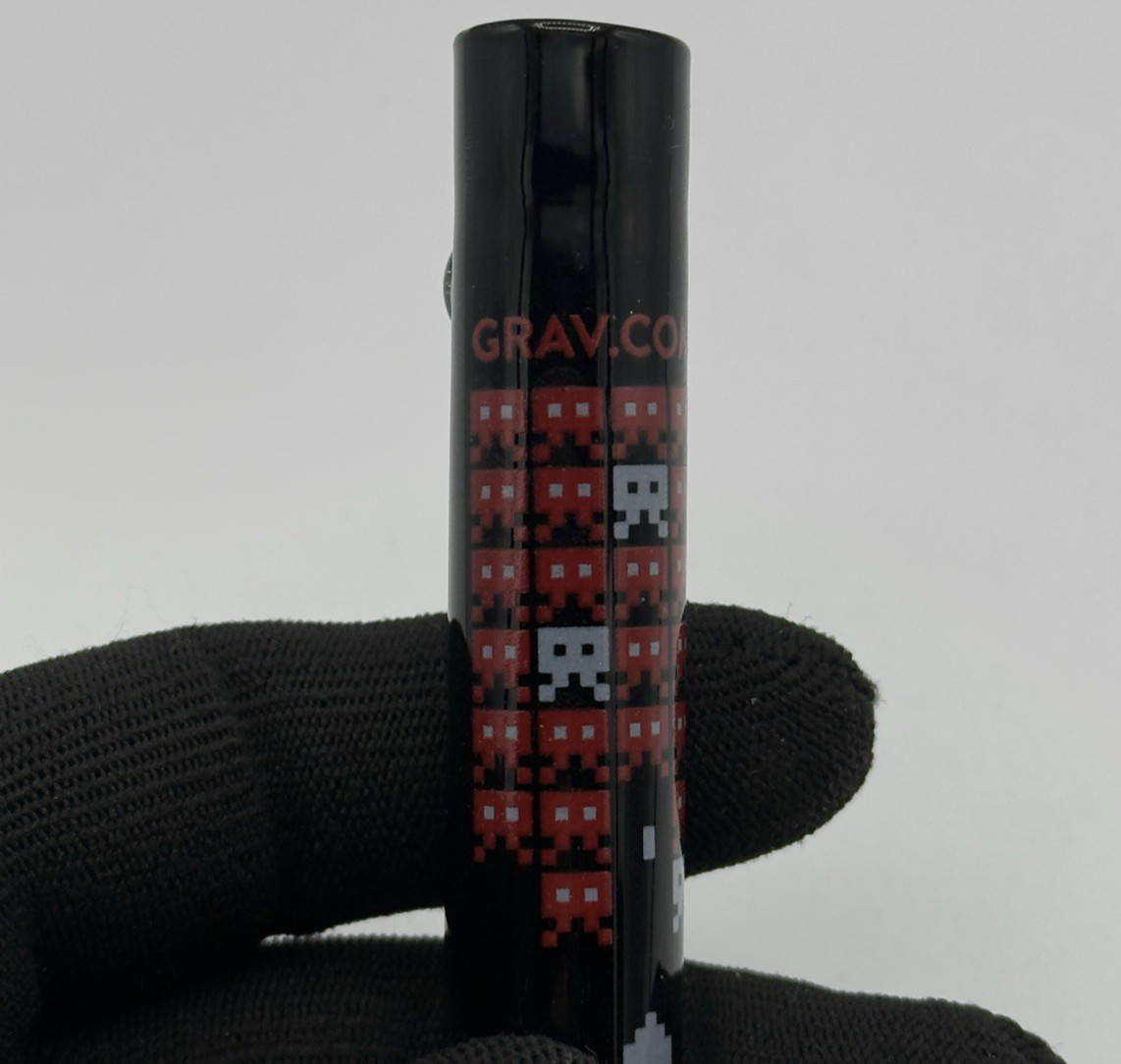 GRAV Whimsical Taster Glass Pipe 16mm 3″ One Hitter – Retro Gamer