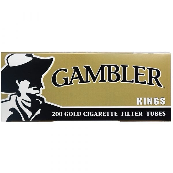 Gambler Gold King Size RYO Cigarette Tubes – Full Case (10000 Tubes) Free Shipp