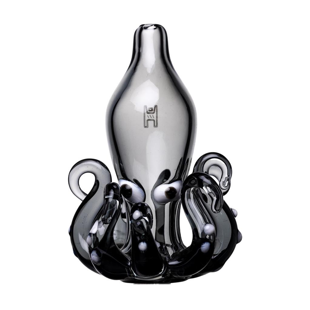 Human Grade Carb Cap Octopus SMOKE GREY Thick Borosilicate Glass