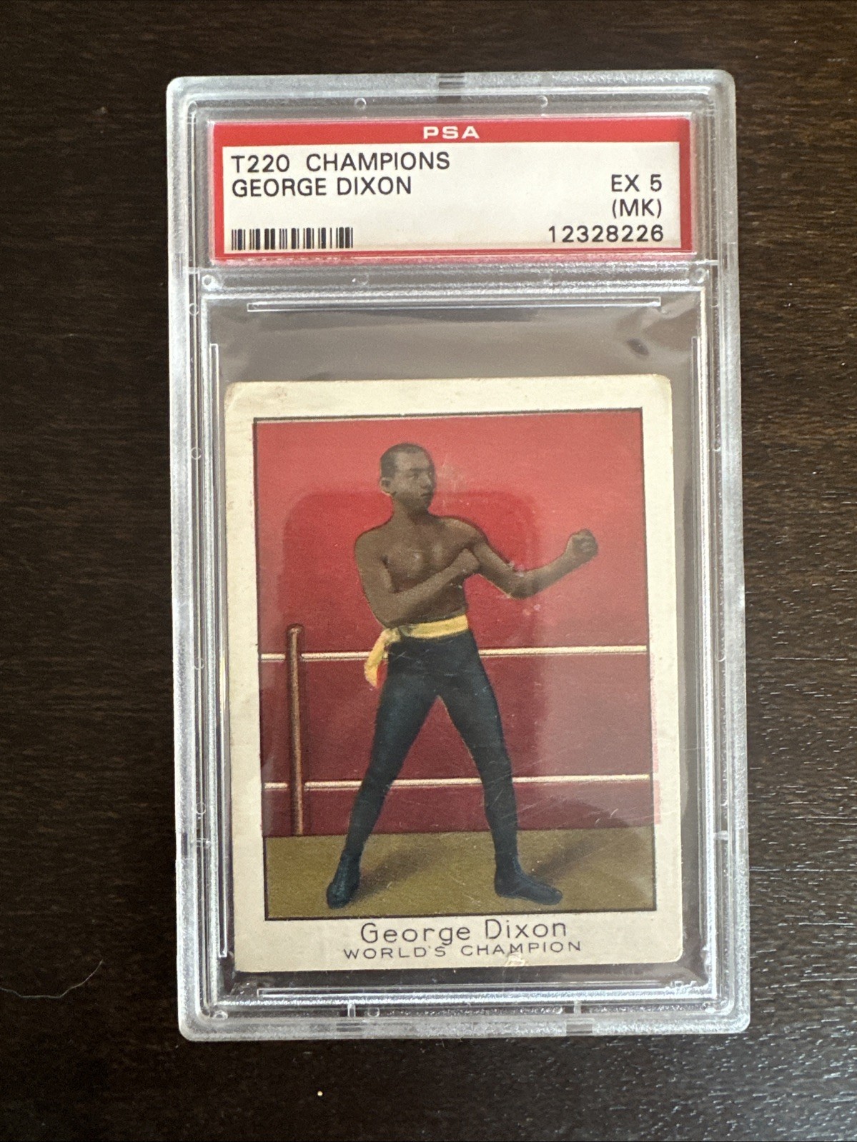 1910 T220 Mecca Cigarettes Boxing Champion GEORGE DIXON Boxer PSA 5 MK