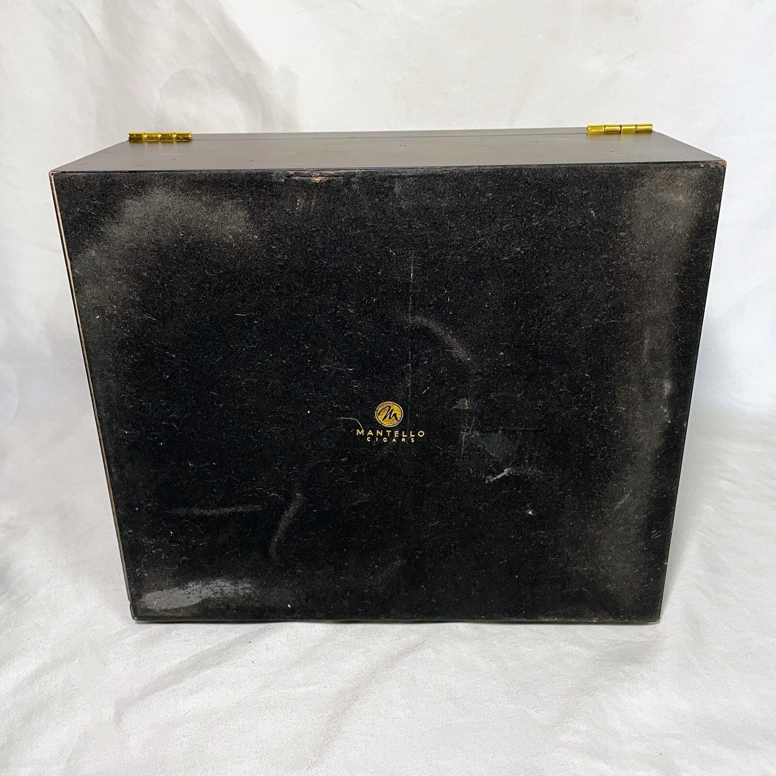 MANTELLO Cigars Humidor Royal Glass Top Cedar Lined Cigar Box Up To 50 Cigars