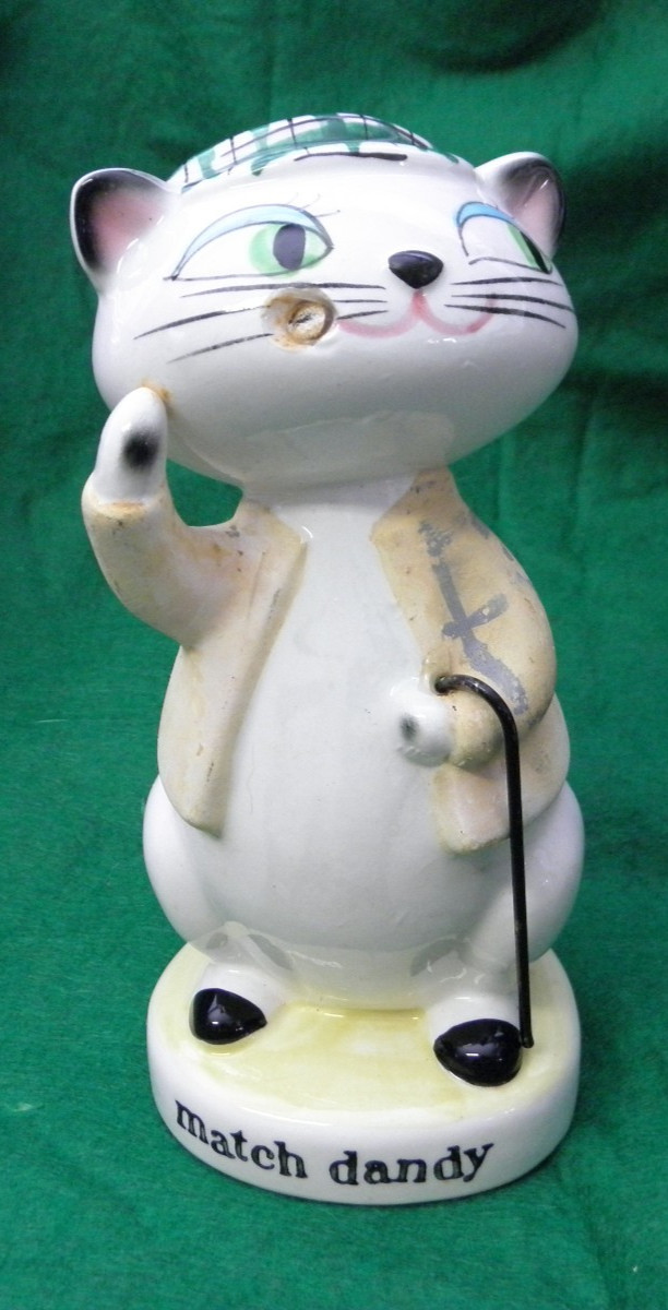 HOLT HOWARD Cozy Kitten MATCH DANDY Cat Ash Tray Japan 1959 *RARE*