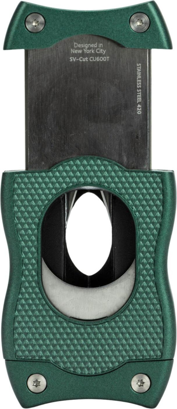COLIBRI “SV-CUT” 2in1 CIGAR CUTTER – STRAIGHT CUT 27mm / NOTCH CUT 24mm *GREEN*
