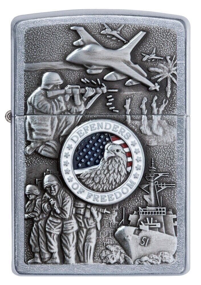 Zippo Joined Forces Emblem Street Chrome 24457