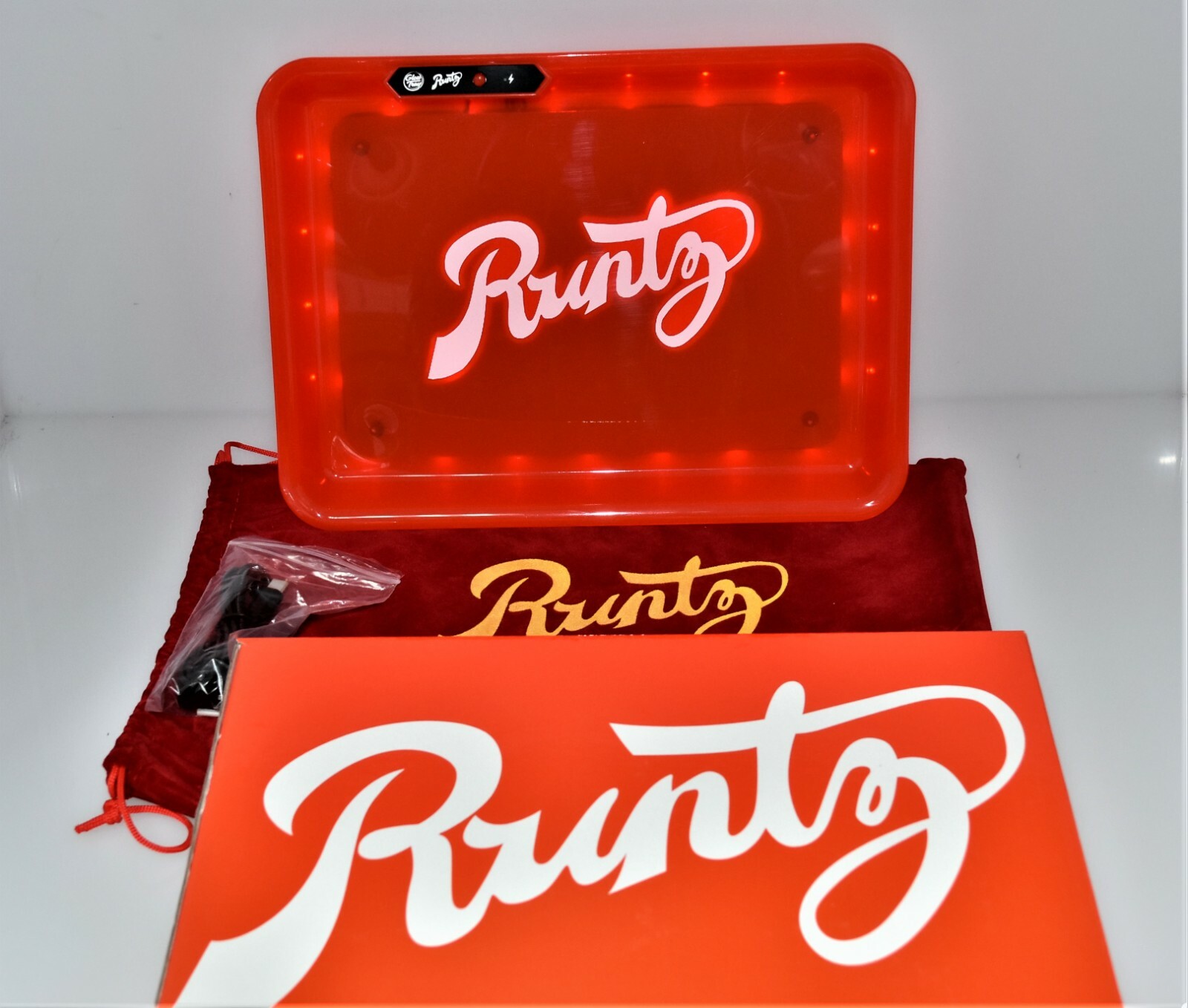 LED 6 COLORS ROLLING GLOW TRAY -11X 8 INCH- GIFT BOX INCLUDED
