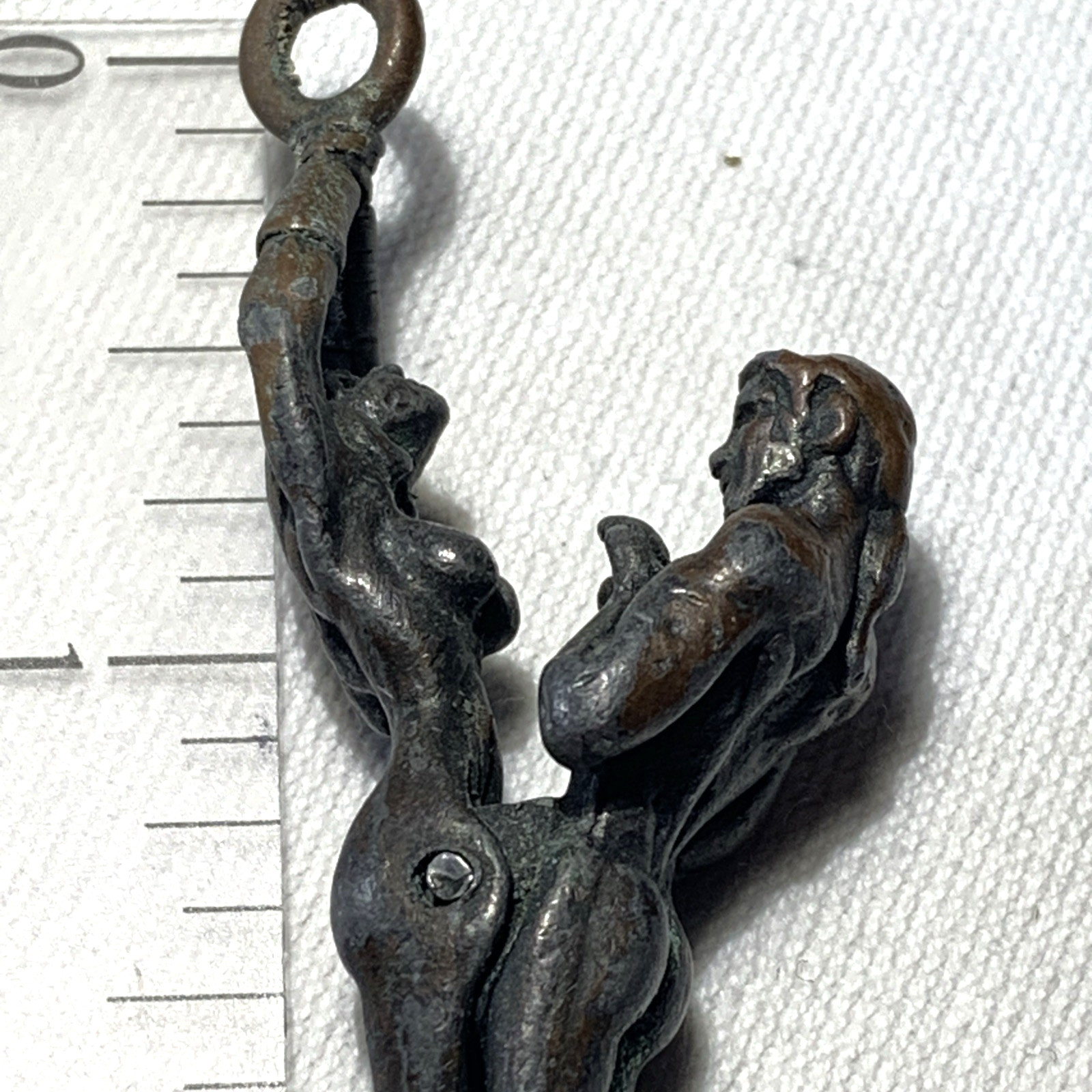 VTG 1960s Bronze Naked Lovers Roach Clip