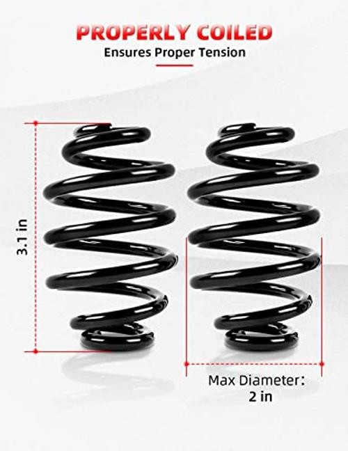 Solo Seat Springs 3″ Fit for Harley Davidson Chopper Bobber Softail Black