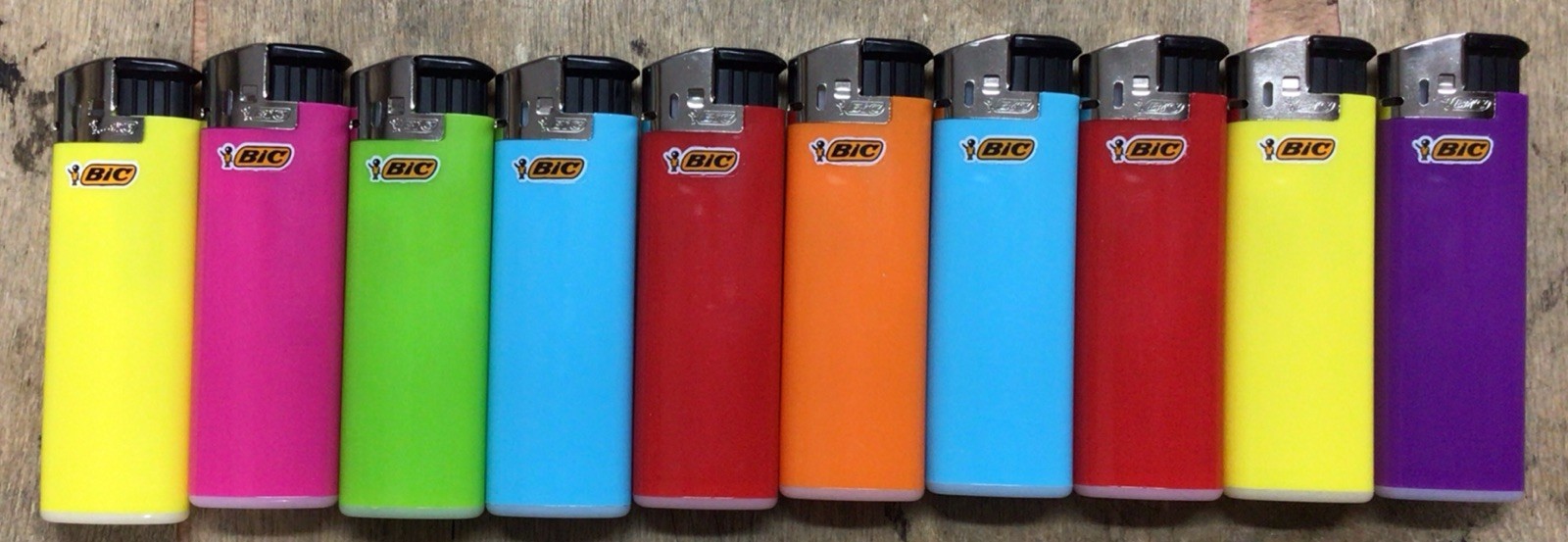 BIC Classic Electronic Series Lighters Asst Colors (May Vary) Set of 10 Lighter