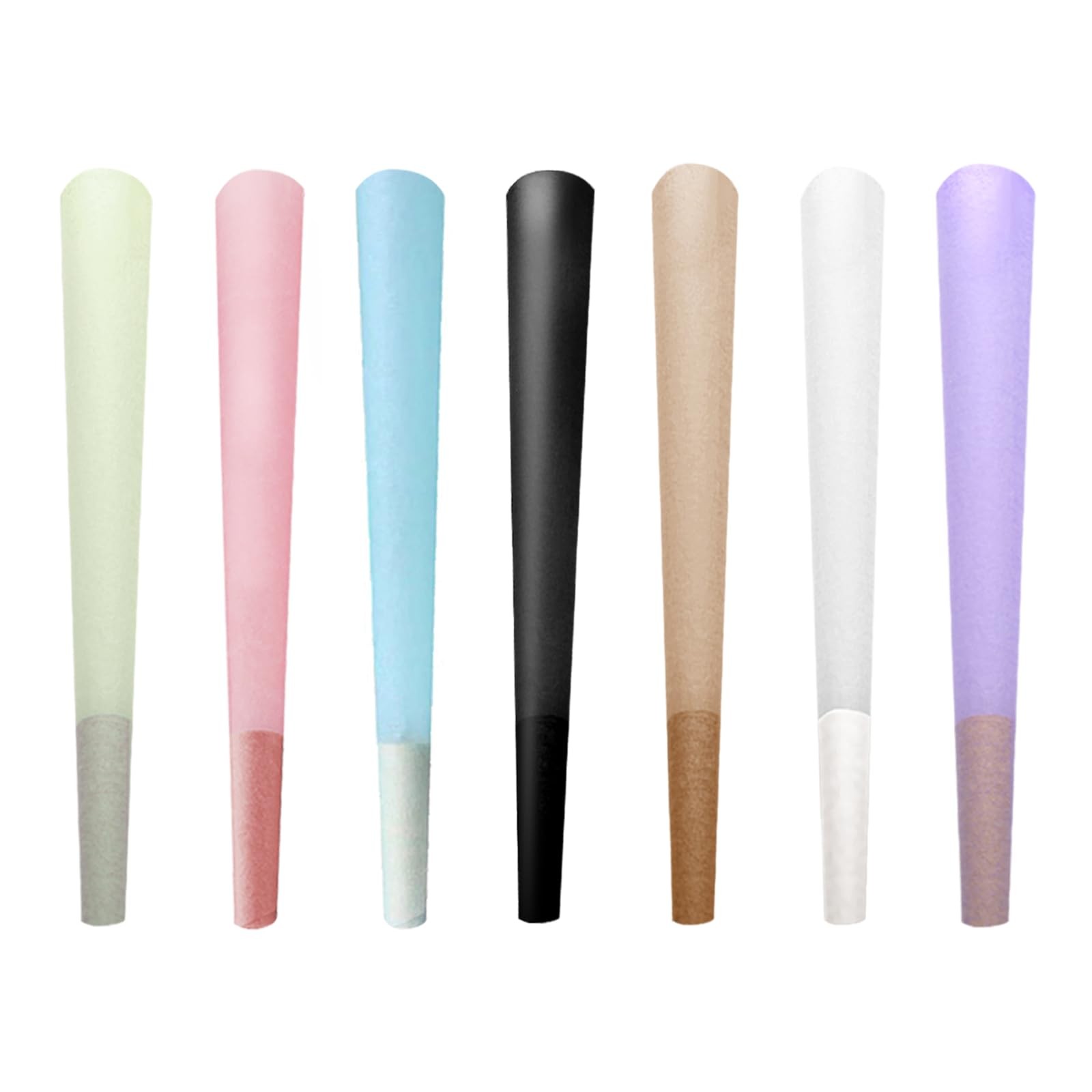 200 Pack 8 colors Colorful Pre rolled cone | Cones king siz | Slow