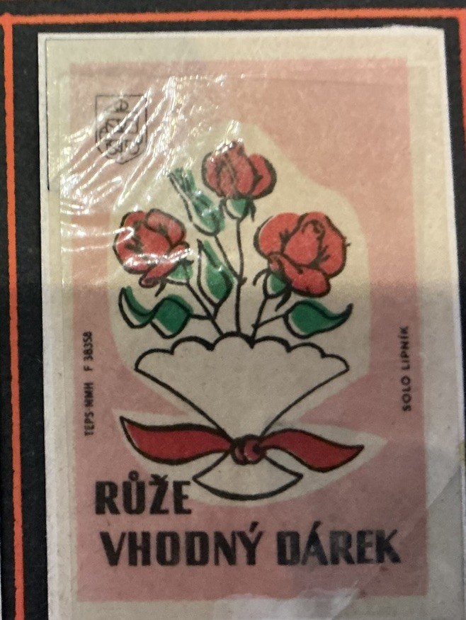 1956 Czech Matchbox Labels Livestock & Floral Gift Series SOLO Lipnik Set of 7
