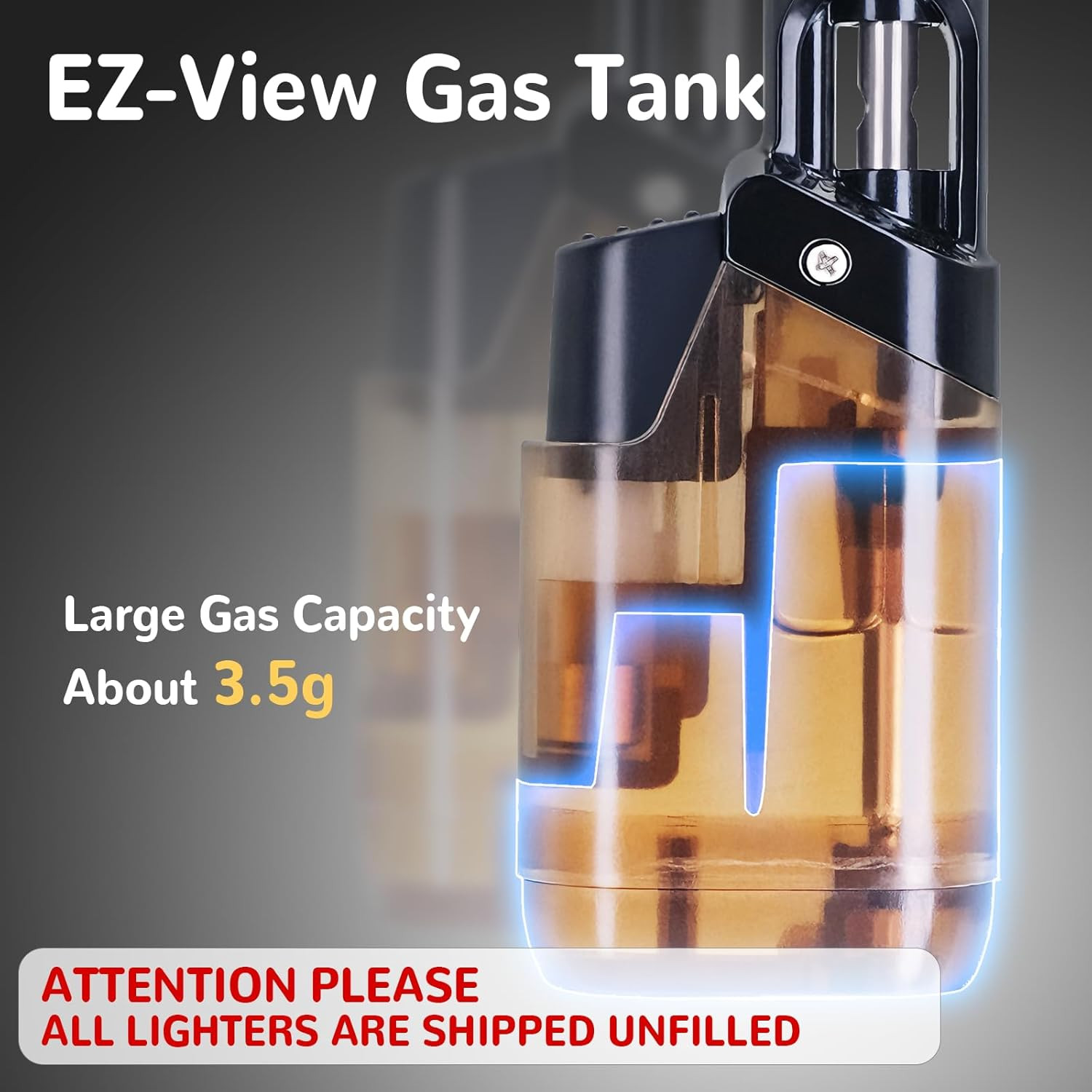 2 Pack Torch Lighter Mini Butane Multipurpose Utility Lighters with Wand Jet Fla