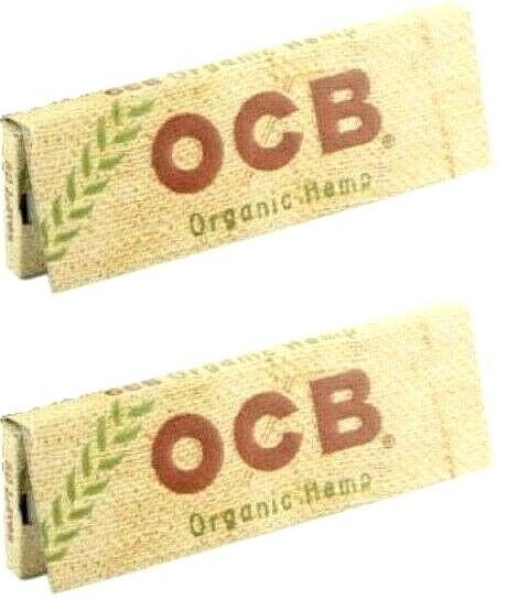 2x OCB Organic Rolling Papers Single Wide 50Lvs Best Price! FREE USA Shpd