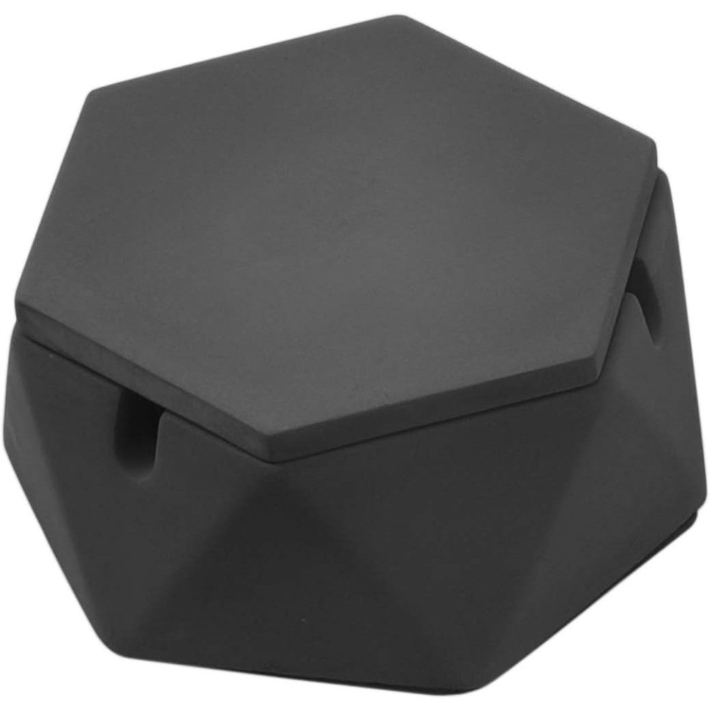 Concrete Ashtray with Lid Smokeless Windproof Cement Ash Tray for Indoor Outdoor