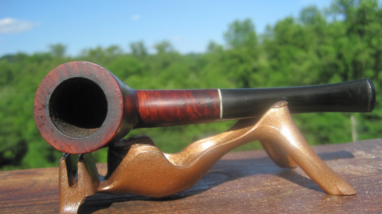 Unbranded Imported Briar Smooth Dublin Smoking Estate Pipe 5.5″ L