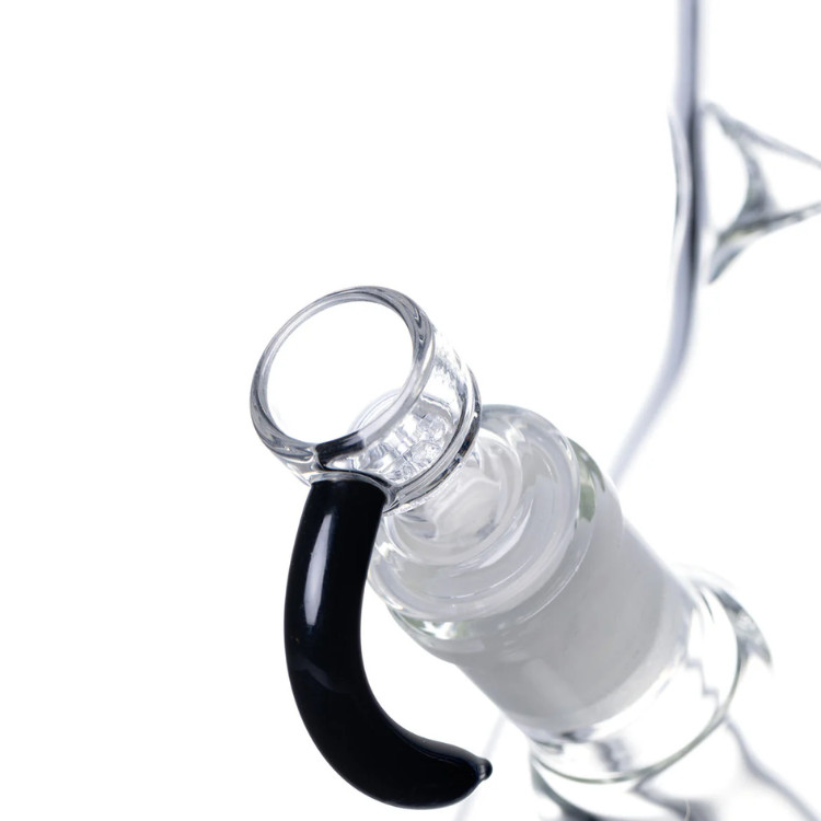 10mm Glass Bowl Piece Slide For Water Pipe Bongs – Built In Screen – Horned