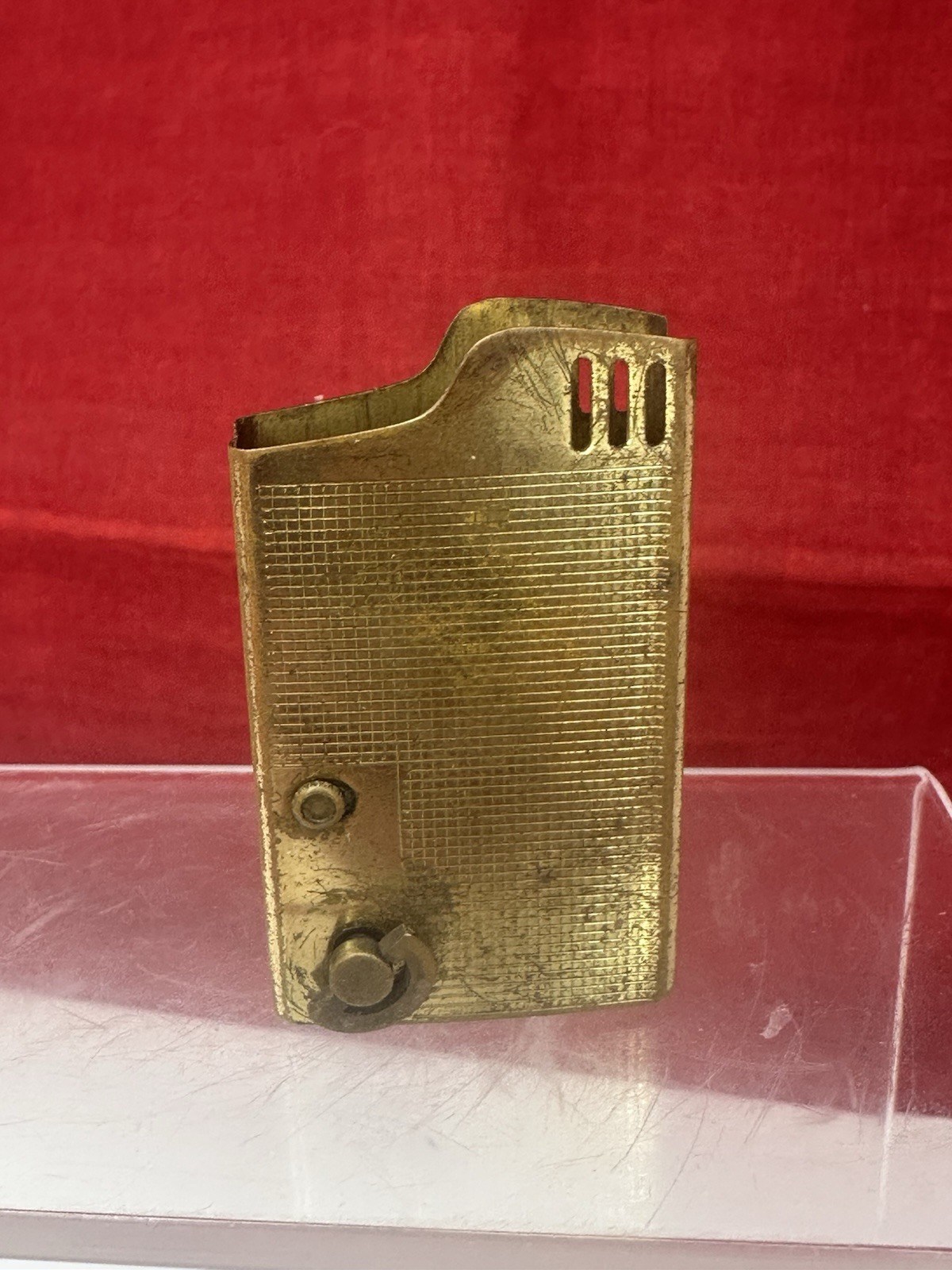 Working Music Box Lighter by Aria K Gold Tone Brass VTG 1970’s JAPAN see Video