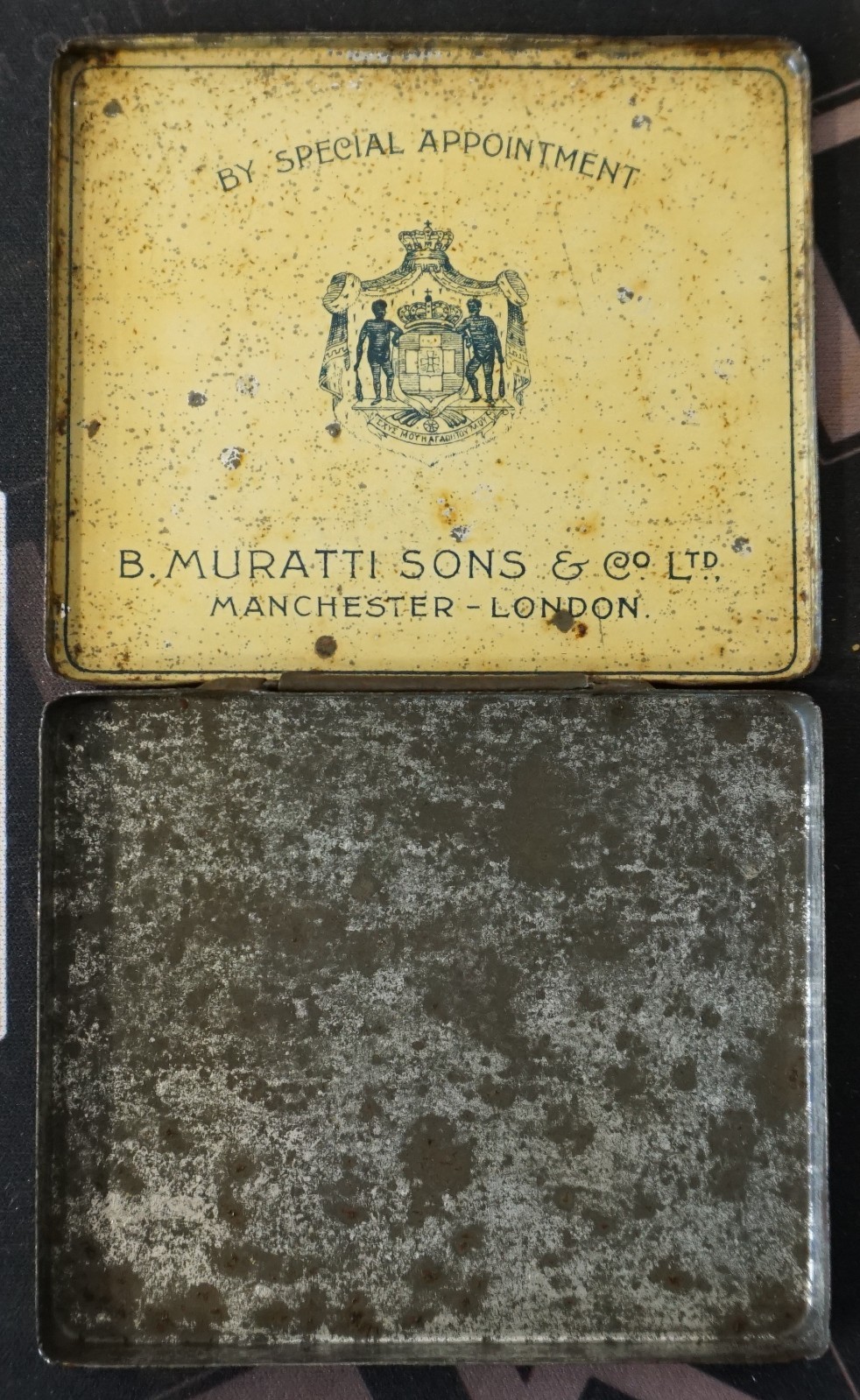 UNITED KINGDOM – c.1900 MURATTI’S After Lunch Cigarette Tin EMPTY Manchester