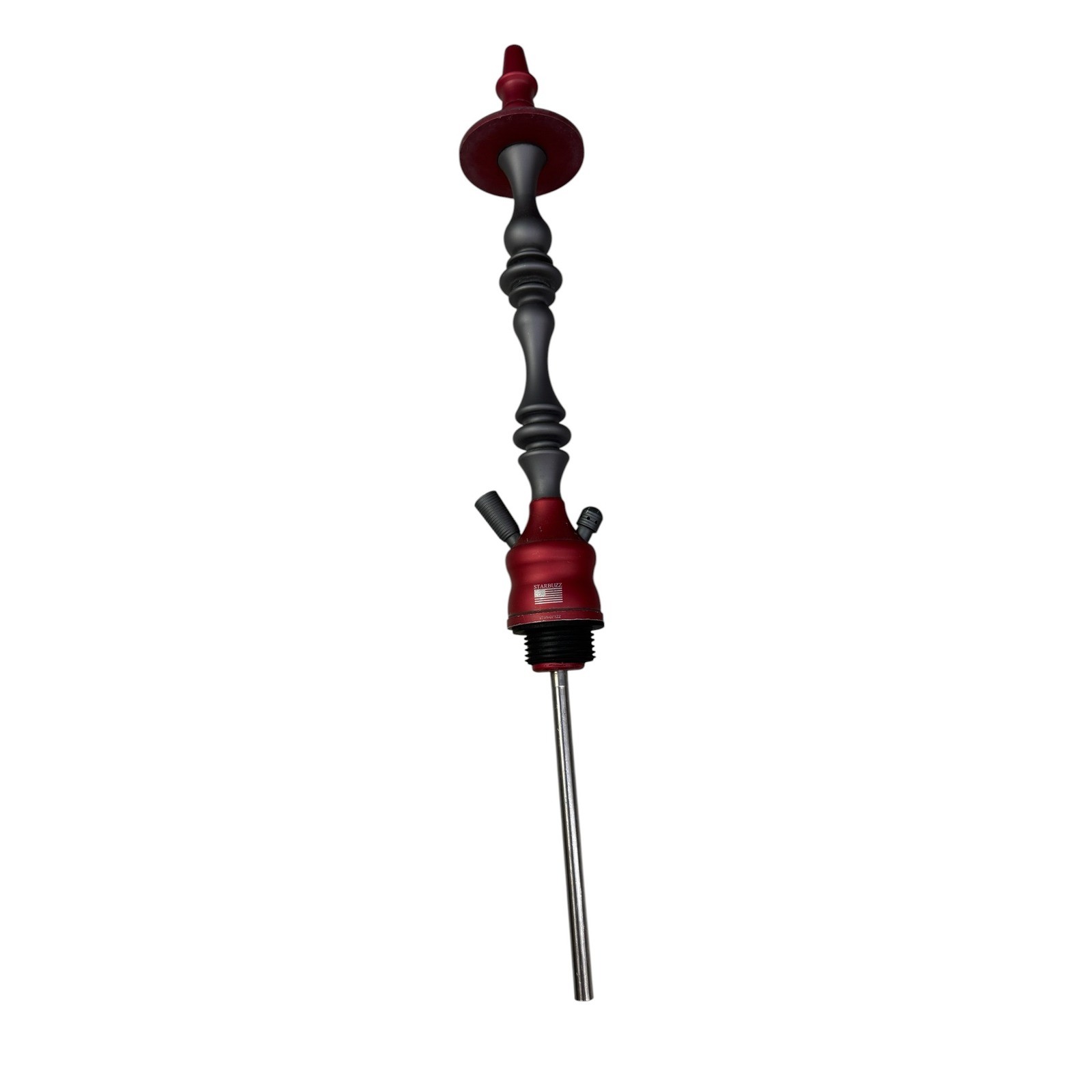 Starbuzz USA Challenger Hookah Stem Red Gunmetal Grey STSN-07122 Pipe